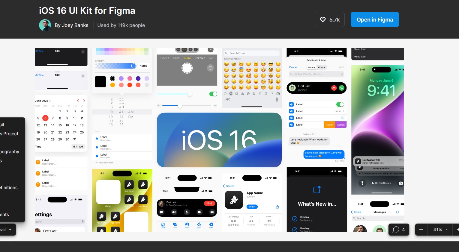 iOS Figma UI Kit