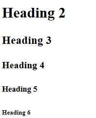 Headings