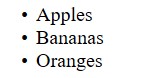 Unordered List